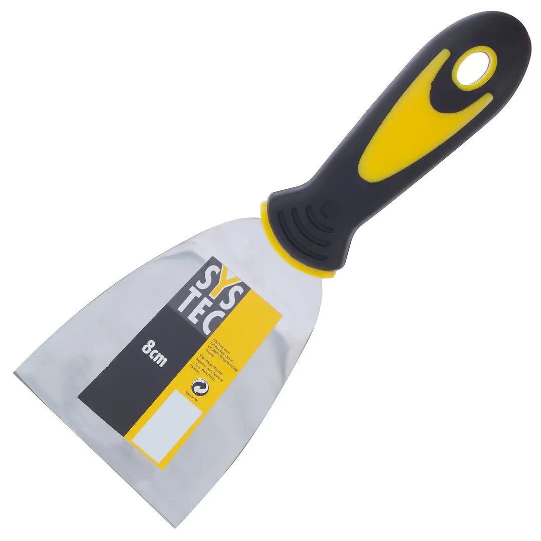 Шпатель Systec 80 мм  нержавеющая сталь  двухкомпонентная ручка