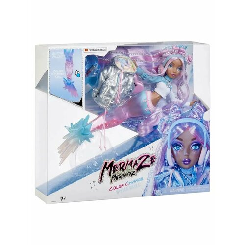 Mermaze Mermaidz модная кукла-русалка Harmonique, сюрприз с изм. цвета, с акс.