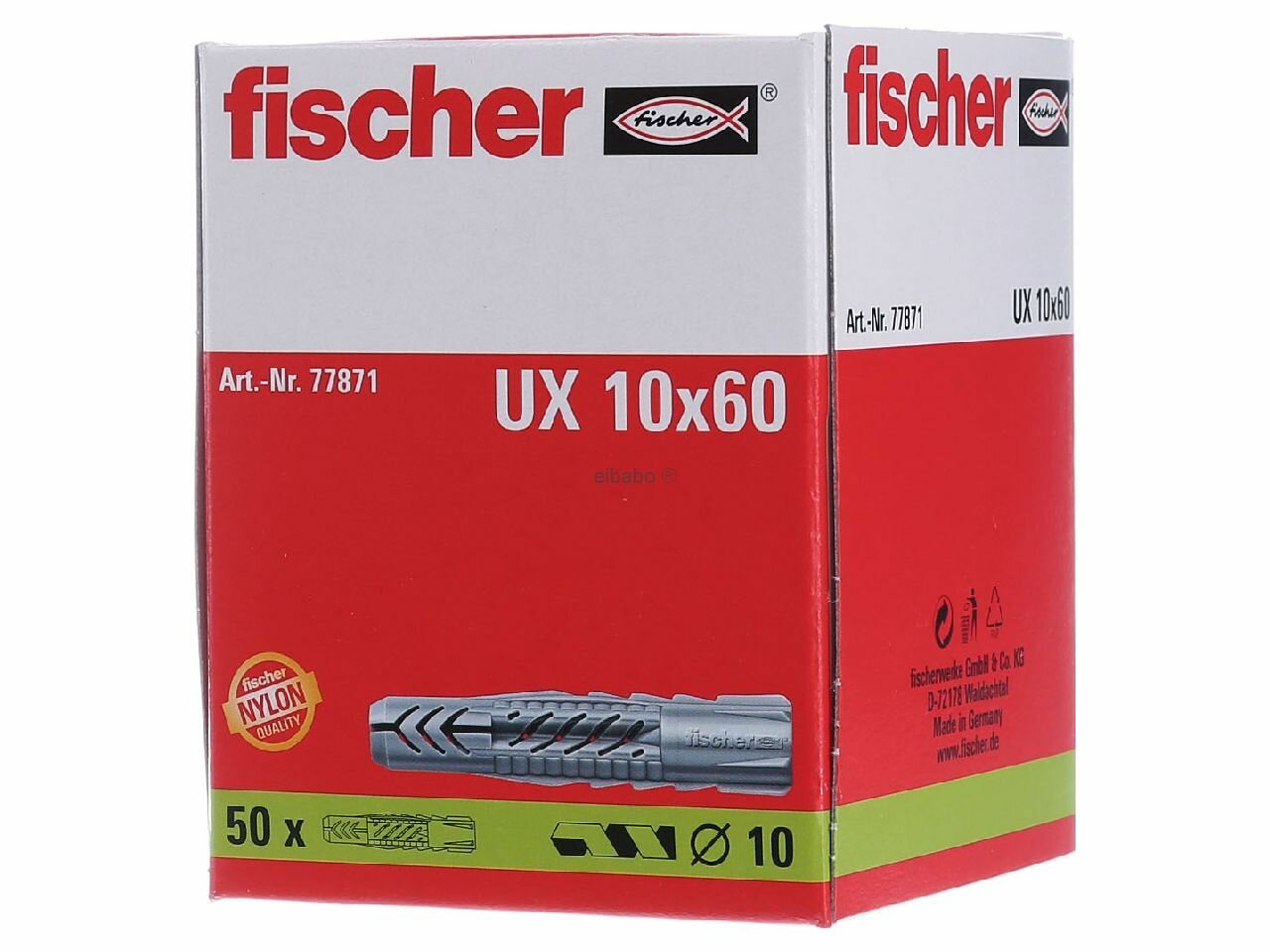 Дюбель универсальный Fischer UX 10х60 мм (50 шт.)