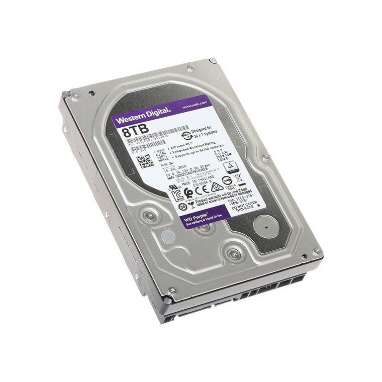 Жесткий диск WD Purple , 8Тб, HDD, SATA III, 3.5" - фото №17