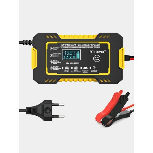 Зарядное устройство автомобильного аккумулятора 6А 12V в жёлтом корпусе 149000₽