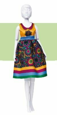 Набор для шитья одежды кукол "DressYourDoll" №4 S412-0302 Audrey Flower Power