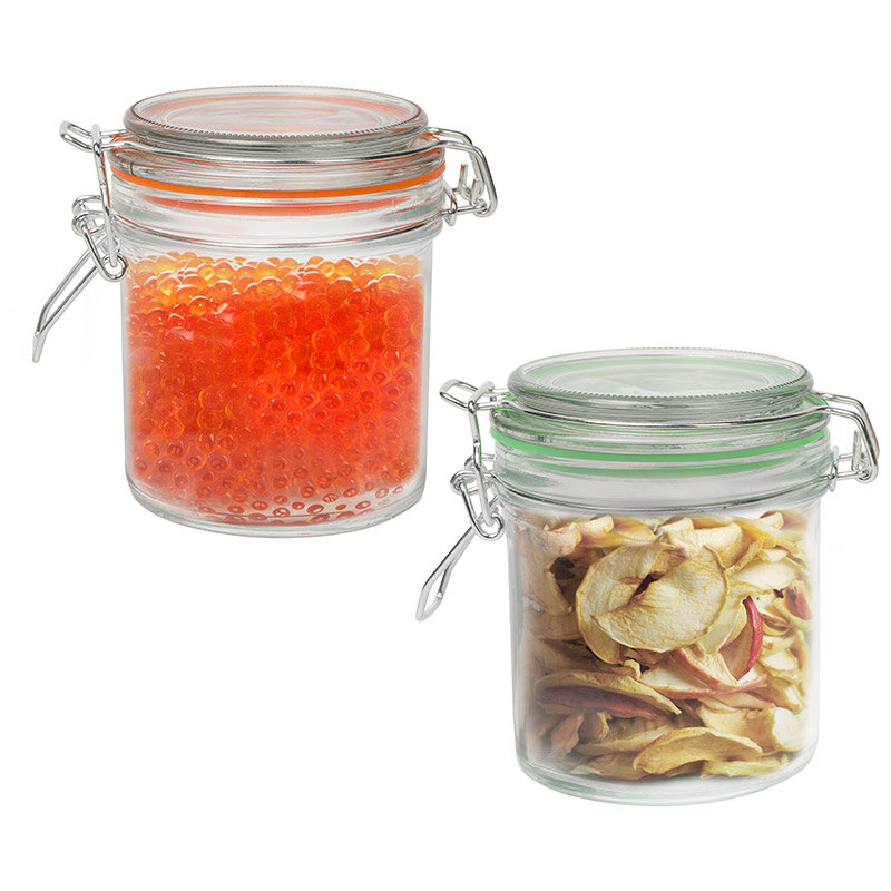 фото Набор из 2-х стеклянных банок 250 мл, BRAVO, размер 8,4*11*10 см, с бугельным замком