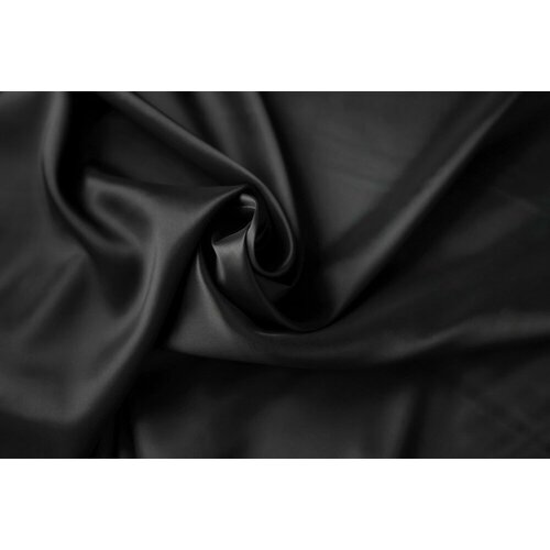 Ткань подклад черный из купро с эластаном ткань подклад черный из купро с эластаном