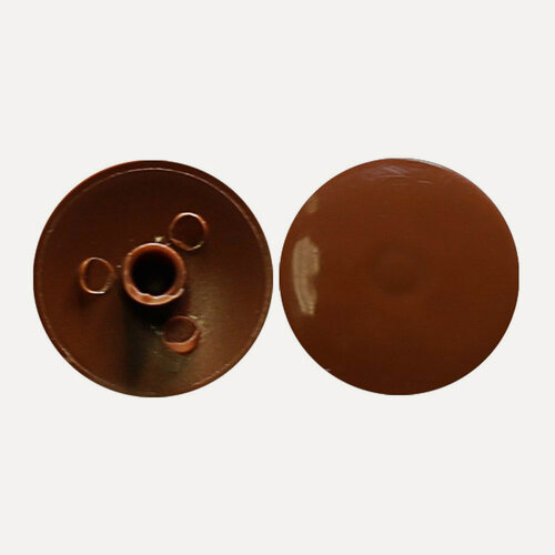 Изображение товара Заглушка мебельная для евровинта d14, цвет "орех", 40 шт.