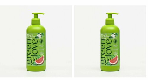 Green Love Средство для мытья посуды Сочный грейпфрут,500 мл,2 шт