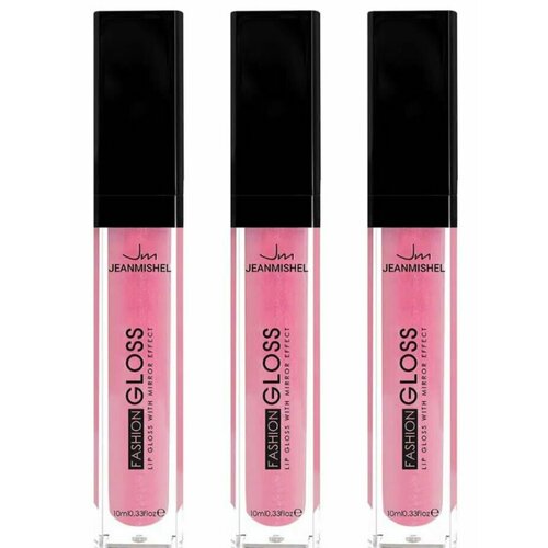 JEANMISHEL Блеск для губ GLOSS, тон 03 игристая роза, 3 шт. jeanmishel блеск для губ gloss оттенок розовый тон 13