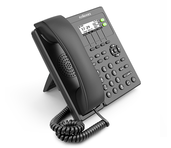 IP-телефон FLYINGVOICE P10 2 SIP аккаунта монохромный дисплей 23 дюйма 132 x 64 с подсветкой конференция на 6 абонентов