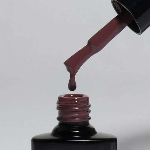 Гель лак для ногтей «DELICATE NUDE», 3-х фазный, 8 мл, LED/UV, цвет коричневый (57)