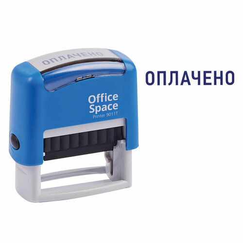 штамп colop оплачено дата 38 14мм Штамп OfficeSpace оплачено, 38*14мм