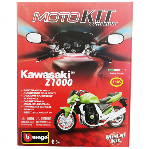 Kawasaki Z1000 сборная модель мотоцикла 1:18 Bburago 18-55005коллекционные металлические мотоциклы детские игрушечные Кавасаки регулируемый держатель для заднего номерного знака мотоцикла с чпу для kawasaki z1000r z 1000r z1000 r