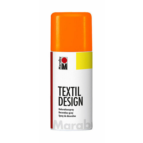 Marabu Краска в аэрозоли TextileDesign, 150 мл, оранжевый неоновый