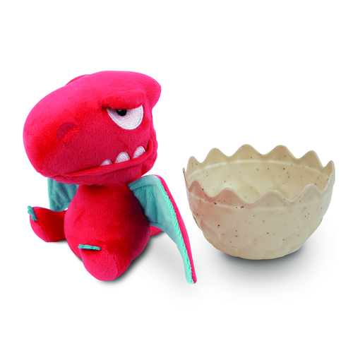 Мягкая игрушка Crackin'Eggs Динозавр 12 см в яйце красный SK014