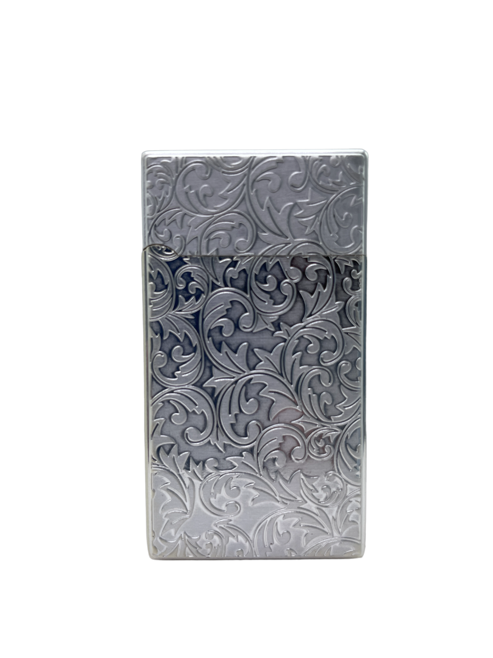 Зажигалка с орнаментом в подарочной коробке цвет серебро - фотография № 3