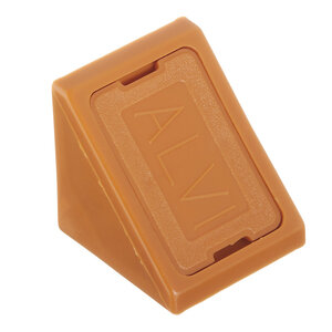 Уголок мебельный пластиковый 21х21х21 мм бук с шурупом (18 шт.)