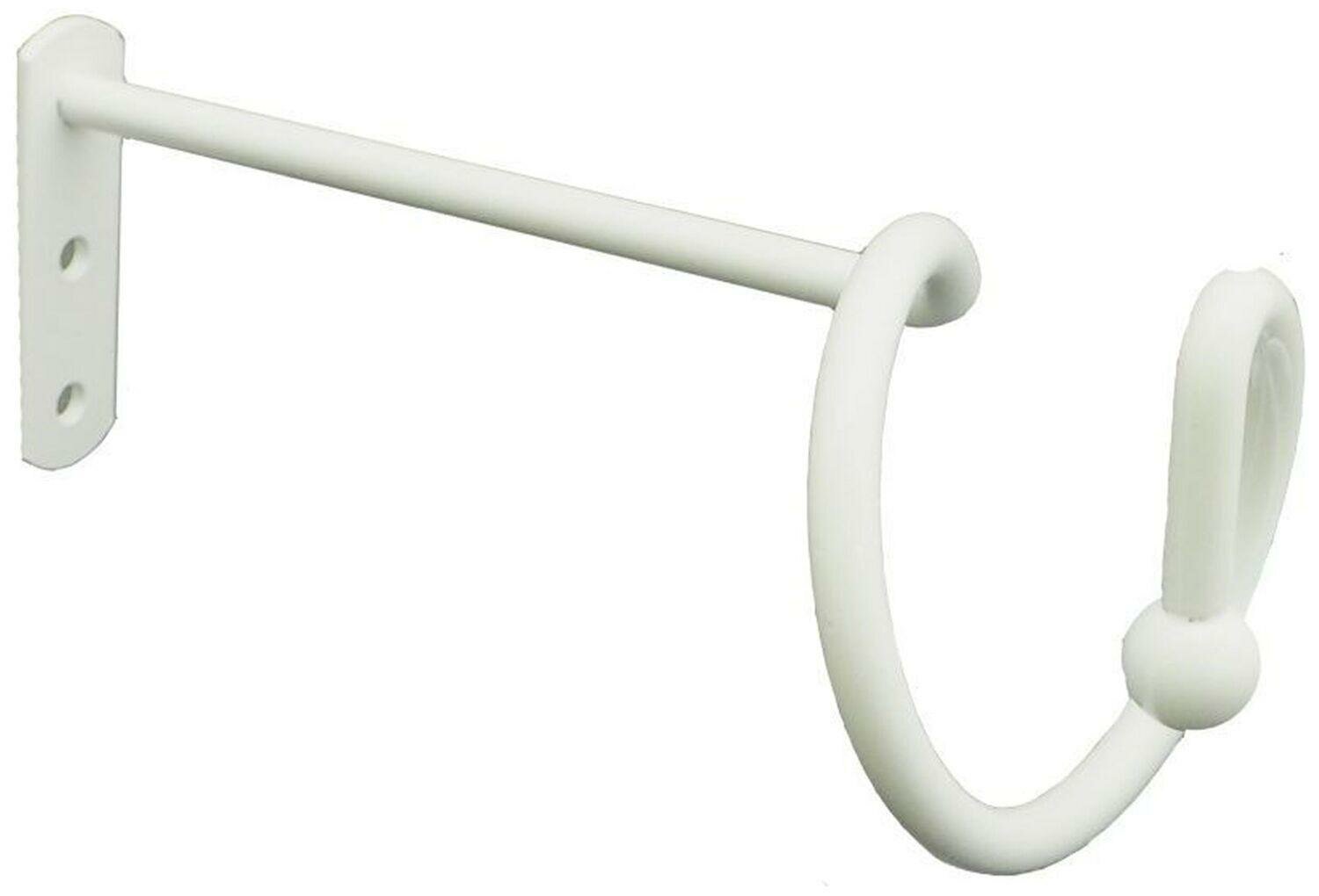 Розетка для штор HOME ACCESSORY металлическая белая 250 мм