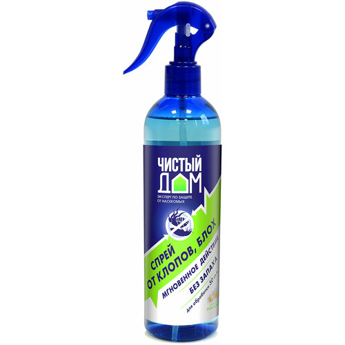 Спрей Чистый дом Готовая форма с экстрактом ромашки от насекомых, 430 г, 400 мл, 15 ночей, прозрачный