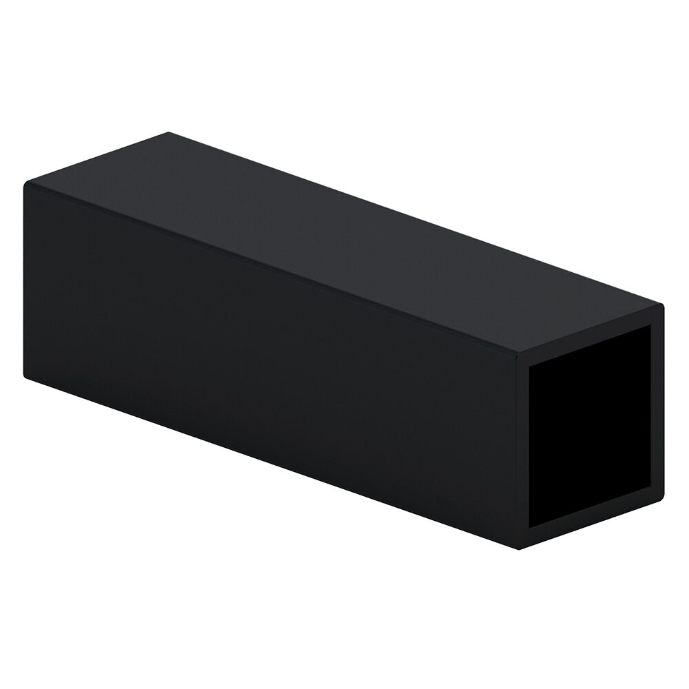 фото Профиль квадратного сечения 18х18х1000 мм черный муар