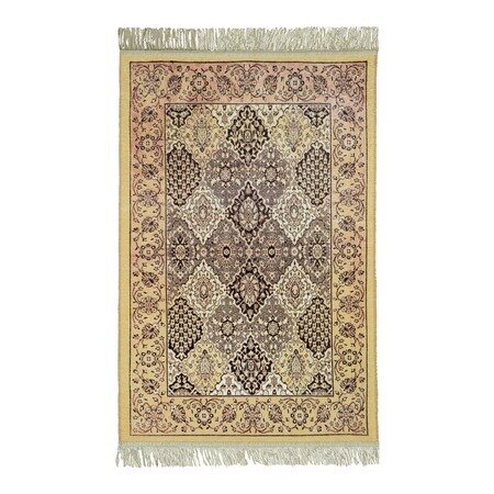 Мягкий прикроватный коврик противоскользящий Ява 70х110 / 611243-1001 / 52 Beige