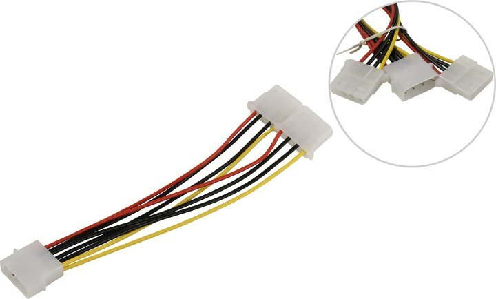 Разветвитель Exegate Molex/2xMolex, для HDD, 0,15м - фото №4