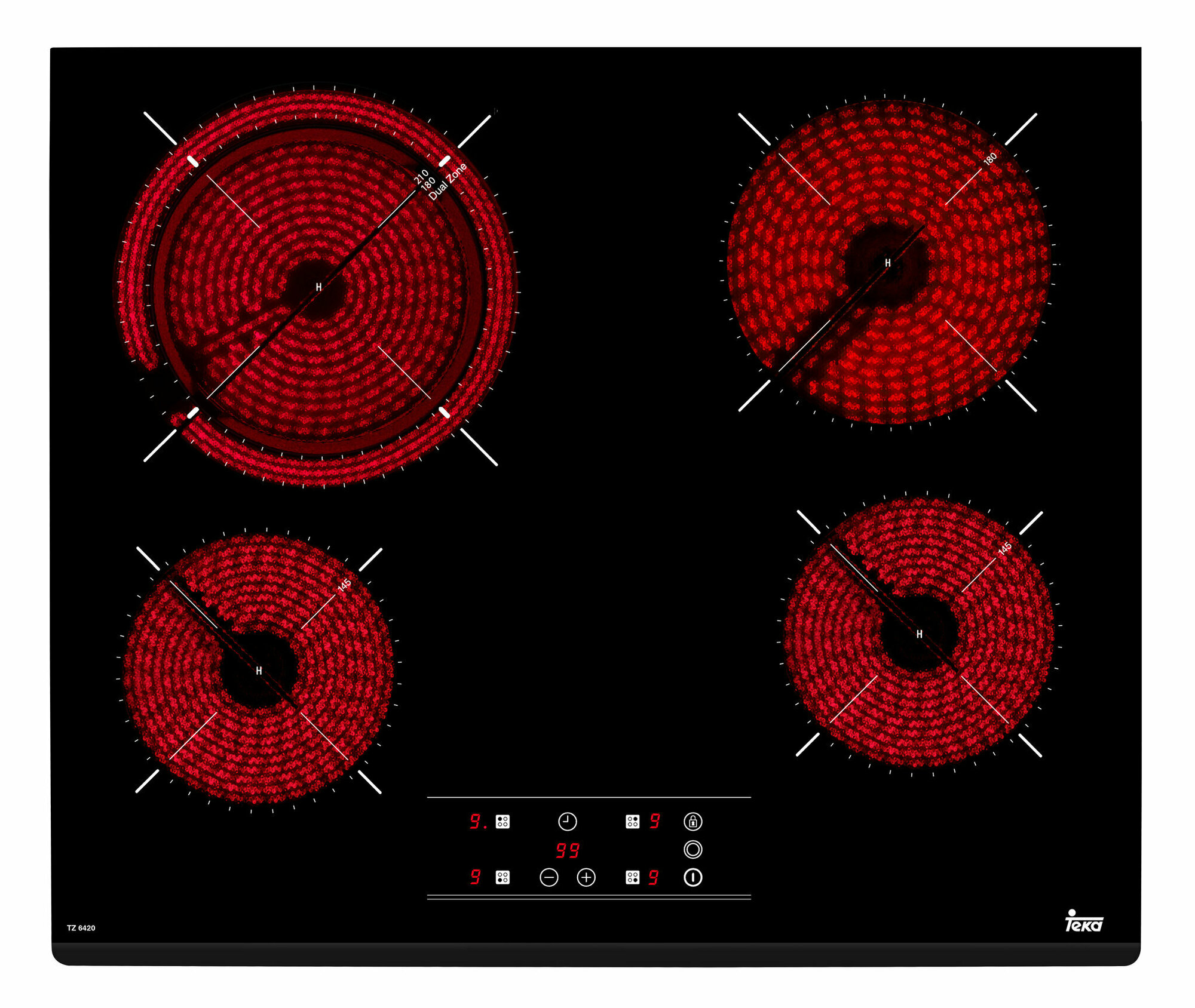 Электрическая варочная панель TEKA TZ 6420 (40239020), черный Hoff - фото №7
