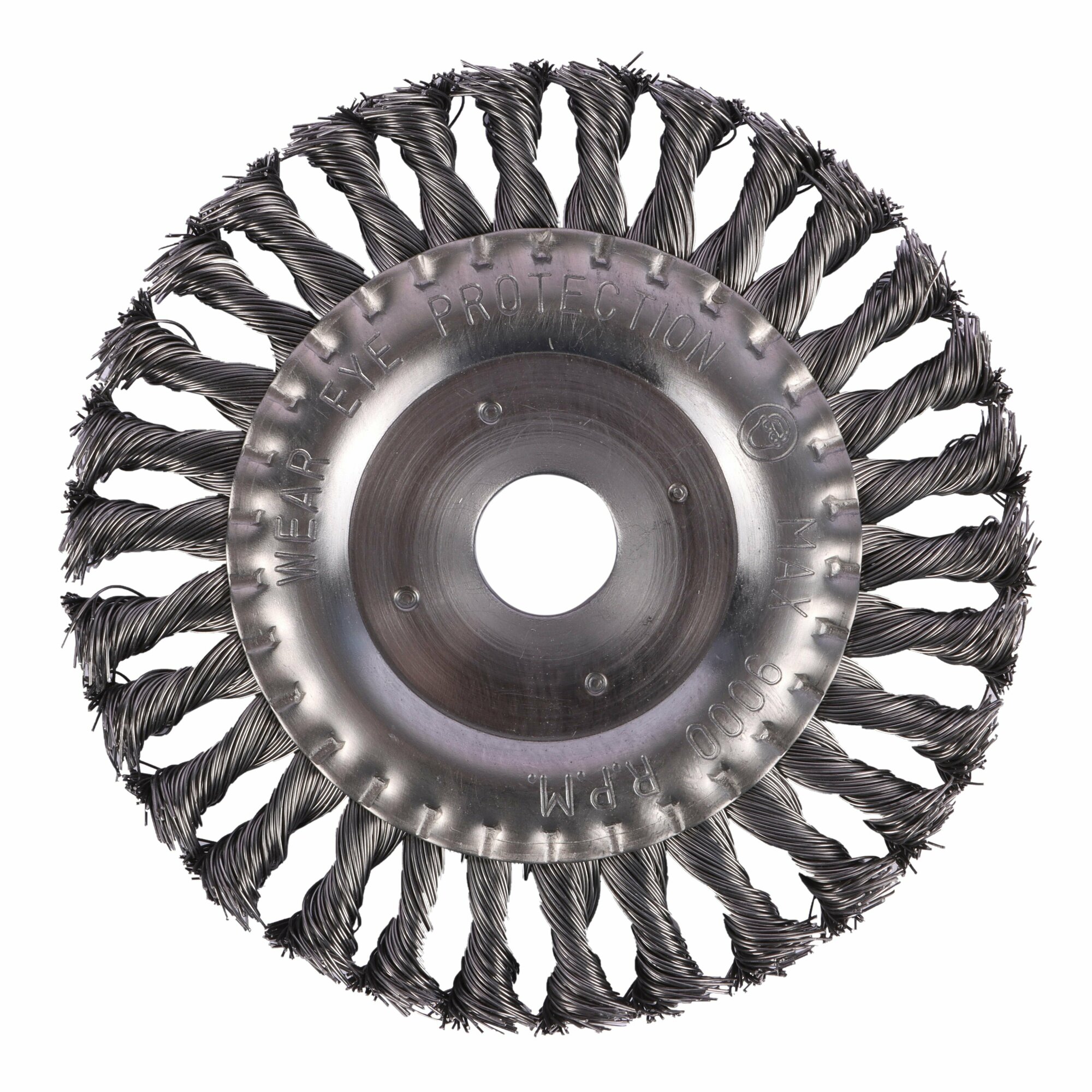 Щетка корщетка насадка на УШМ плоская крученая проволока 150х222 мм DERZHI