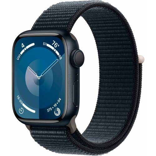 Apple Watch Series 9 45mm Midnight Aluminum Case with Midnight Loop Band GPS 4463100₽