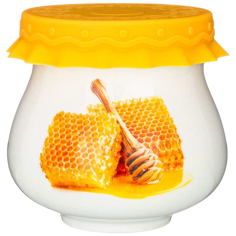 фото LEFARD Баночка с силиконовой крышкой соты 300 мл lefard (359-737)