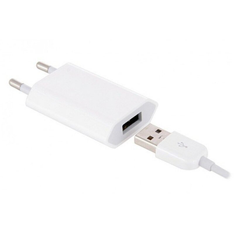 Сетевое зарядное устройство APPLE , USB, белый - фото №5