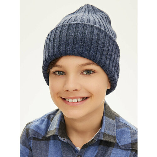 фото Шапка noble people, размер 52/54, голубой