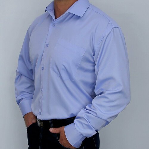 Рубашка Fashion Leader, размер 4XL, голубой