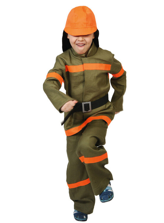 Карнавальный костюм Пожарный, рост 128-134 см