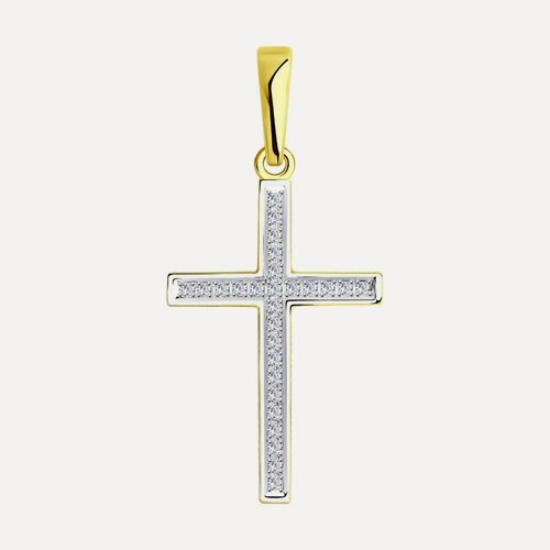 Изображение товара Подвеска, желтое золото, 585 проба, бриллиант