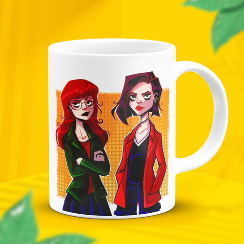 Кружка мем с надписью приколом большая Дарья Моргендорффер