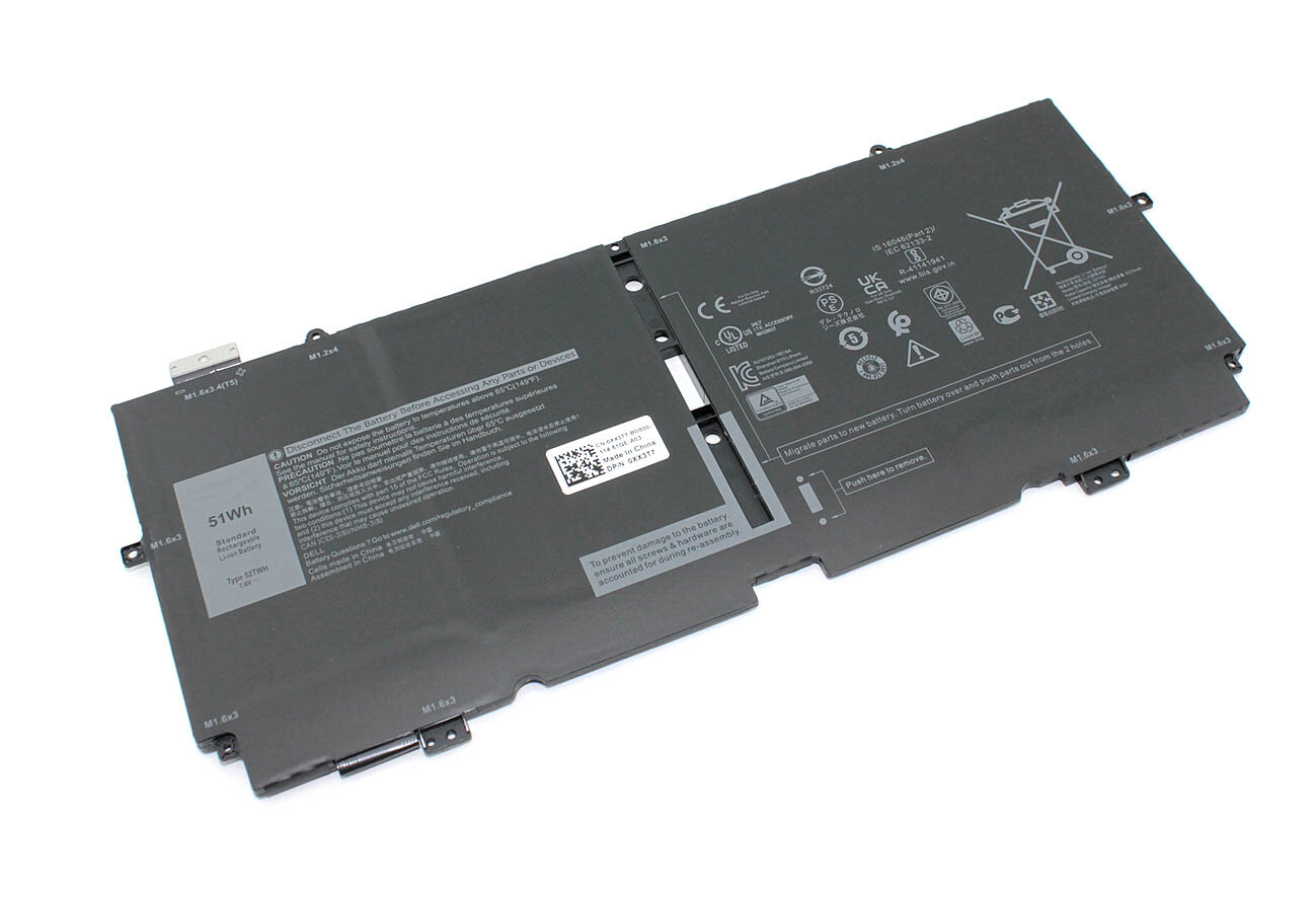 Аккумулятор для ноутбука Dell XPS 13 9310 (X1W0D) 7.6V 6710mAh