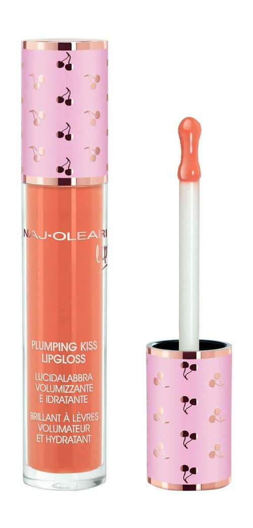 Увлажняющий блеск для губ 5 peach sorbet Naj Oleari Plumping Kiss Lipgloss
