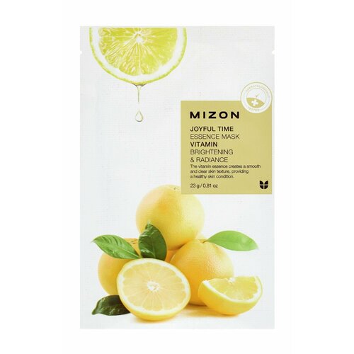 Тканевая маска для лица для лица с витамином С Mizon Joyful Time Essence Mask Vitamin C