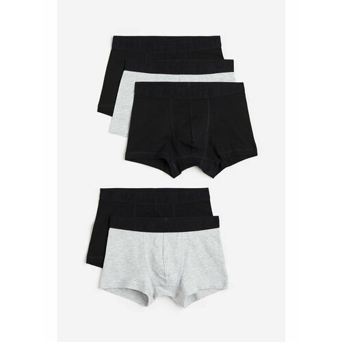 фото Трусы h&m, 5 шт., размер 134/140, черный, серый