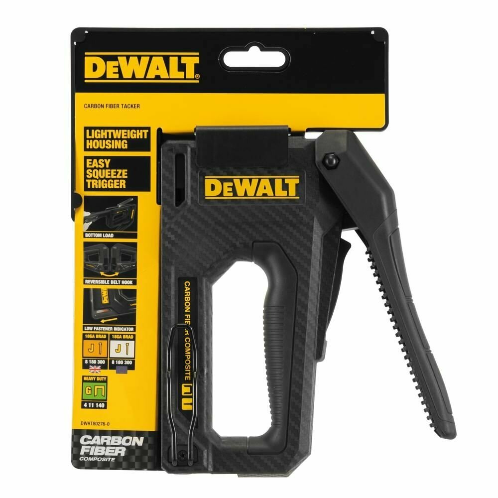 Степлер DEWALT DWHT80276-0 с корпусом из углеволокна — фото 1