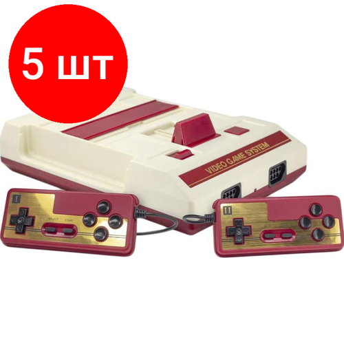 Комплект 5 штук, Игровая приставка Retro Genesis 8 Bit Classic + 300 игр, 2 пров джойстика