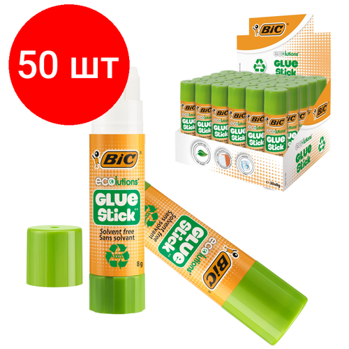 Комплект 50 штук, Клей-карандаш BIC ECOlutions 8 гр. 8923442