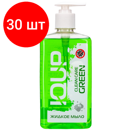 Комплект 30 штук, Мыло жидкое IQUP Clean Care Luxe помпа-дозатор ПЭТ 0.5л