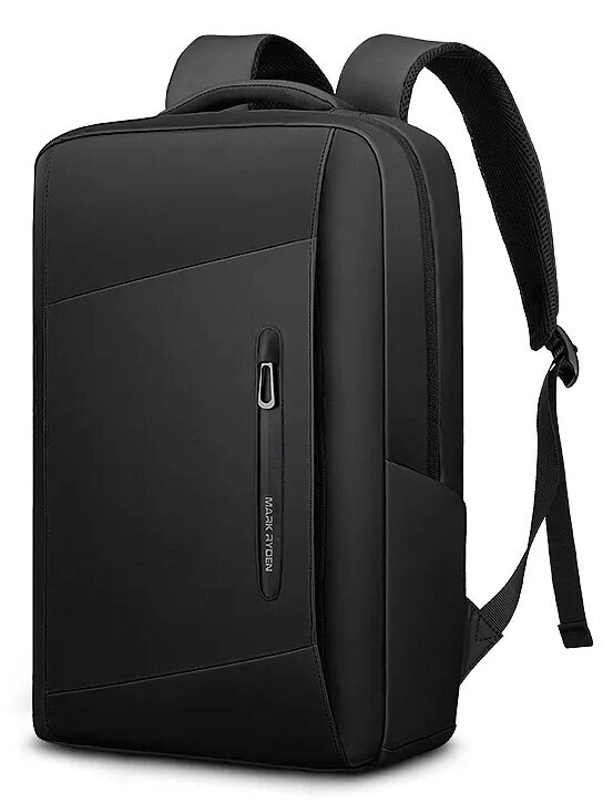 Рюкзак городской дорожный мужской Mark Ryden универсальный 16л, для ноутбука 15.6", влагостойкий, молодежный, черный