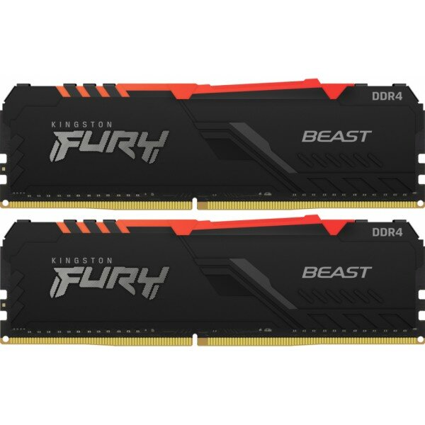Модуль памяти KINGSTON Fury Beast Black DDR4 - 2x 8ГБ 3733, DIMM, Ret - фото №12