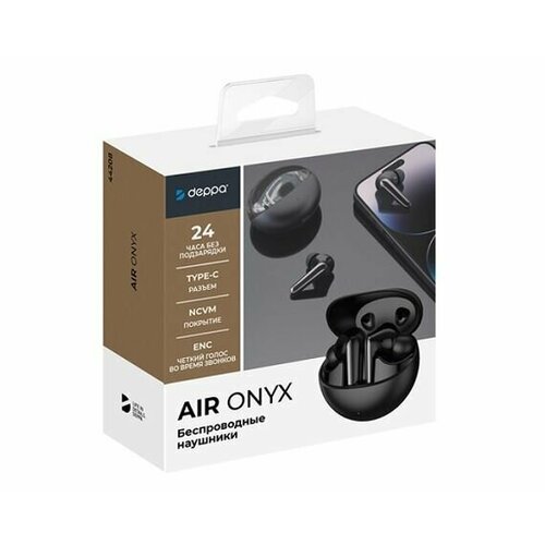 Bluetooth-стереогарнитура "Deppa Air Onyx TWS BT 5,3"