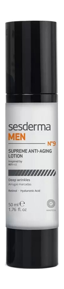 Антивозрастной лосьон для лица c ретинолом и гиалуроновой кислотой Sesderma Men Supreme Anti-Aging Lotion /50 мл/гр.