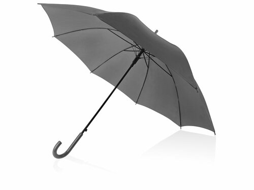 Зонт-трость механика, 3 сложения, 8 спиц, серый
