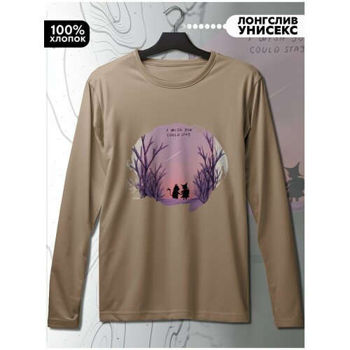 фото Лонгслив hypnotica, размер xs, бежевый