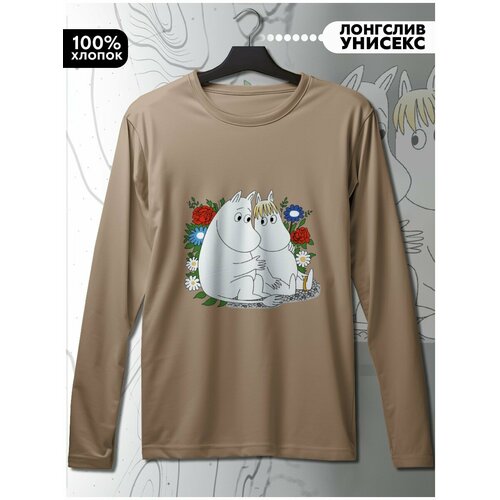 фото Лонгслив hypnotica, размер l, бежевый