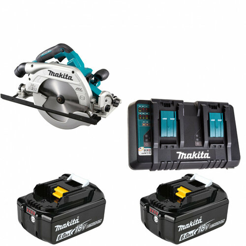 Пила дисковая аккумуляторная 235мм 36В Li-Ion 2х6Ач Makita DHS900ZPG2